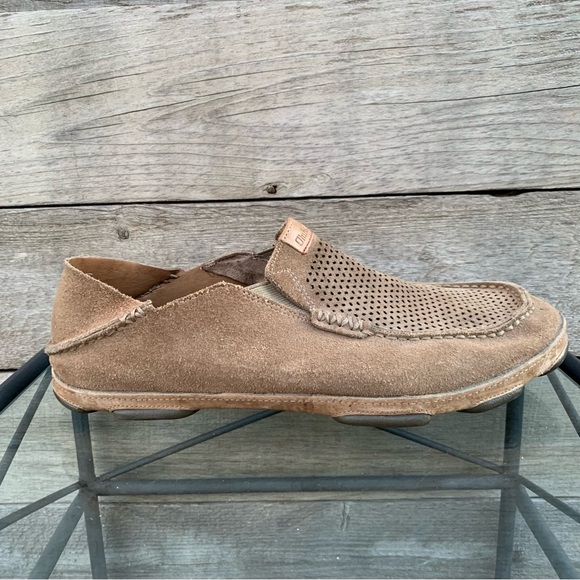 Olukai Moloa Kohana Shoe Mens 13 Convertible Slip On Comfort Suede Perforated - Picture 2 of 16